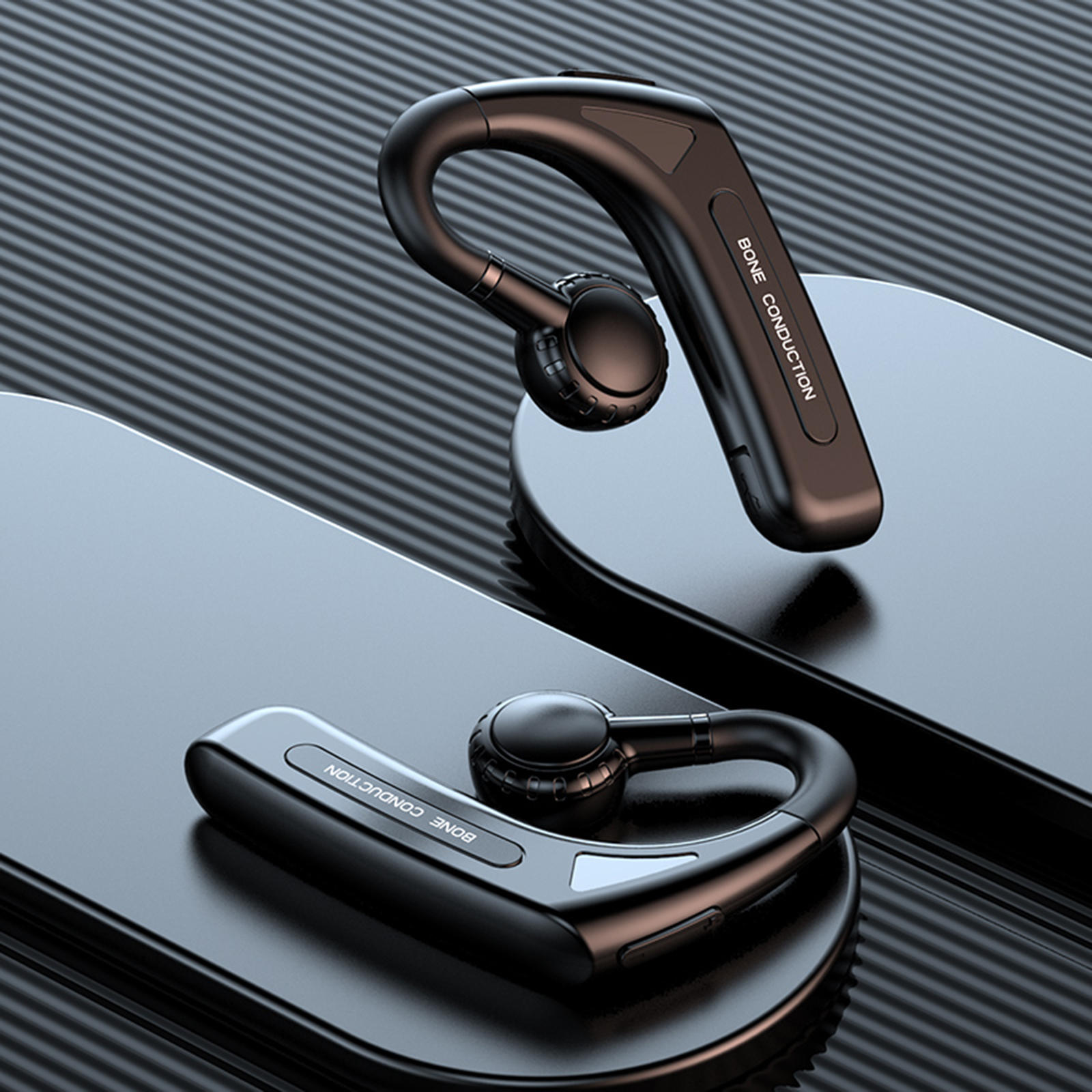 Bone Conduction Headphones 170mAh Ear Hook Style Headset Earphone NFC Function Earbuds Waterproof for Driving Swimming Fitness