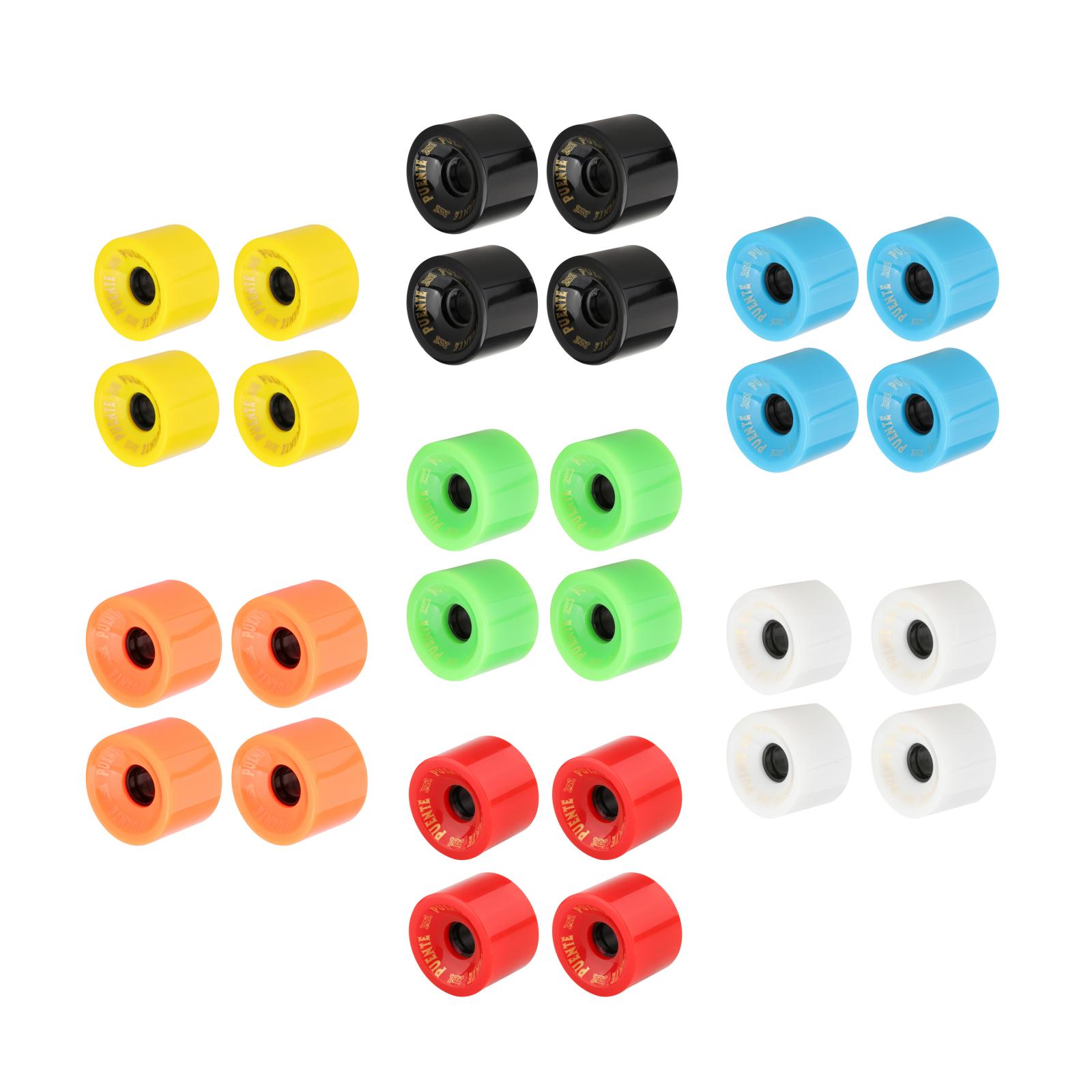 4Pieces 70mm Longboard Wheels Parts for Skateboard Decks Mini Cruiser Street