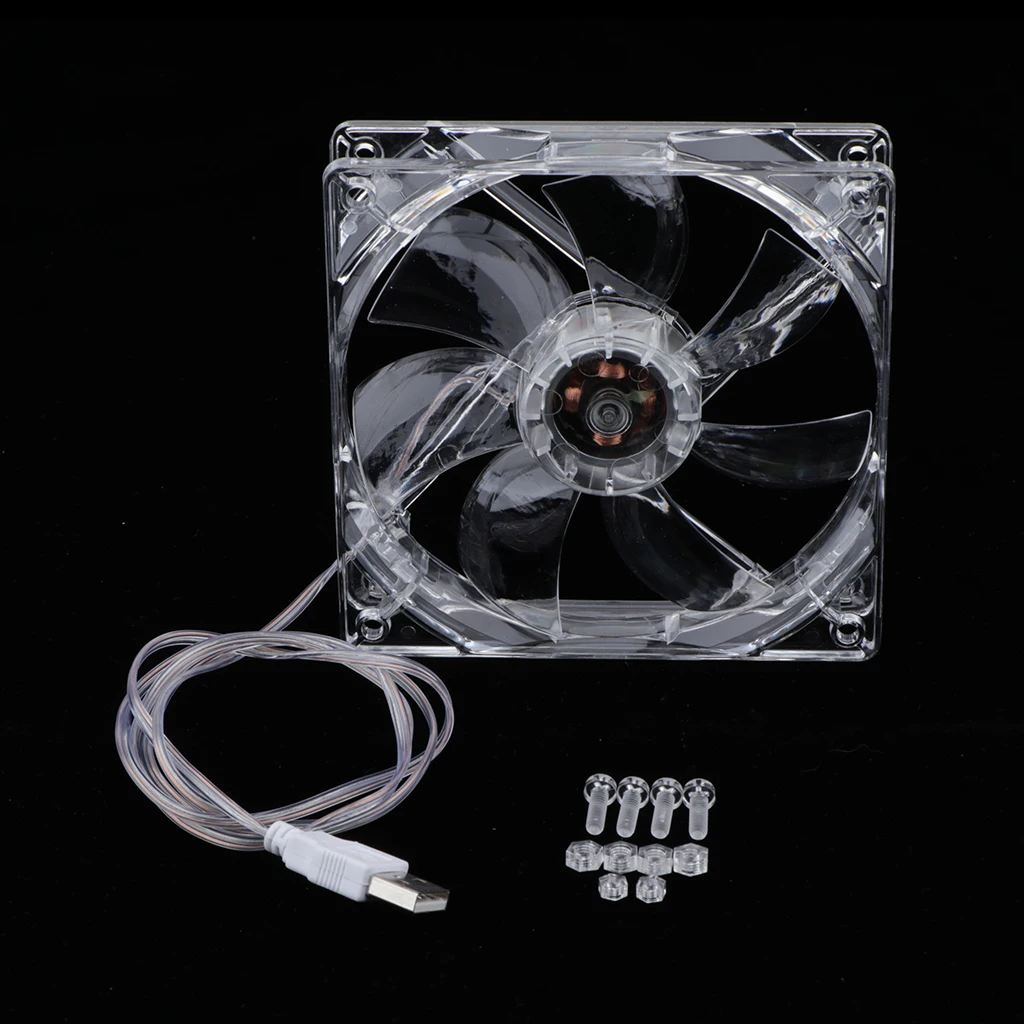 Hamster Cage Cooling Fan LED Lights Rechargable Small Pet Mice Degus Cooler