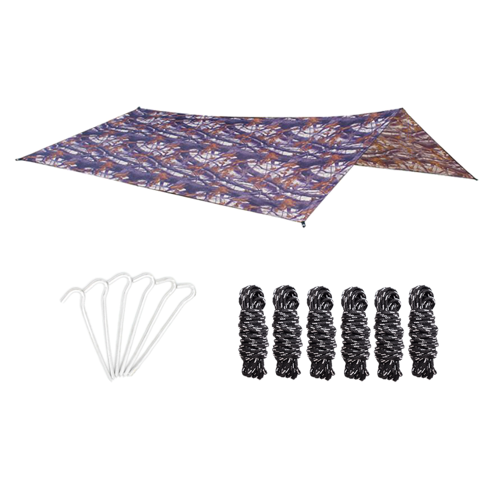 Hammock Tarp- 10x9.7ft Rain Fly for Extreme Waterproof Protection Large Canopy Portable Shelter for Camping Hammock Or Tent