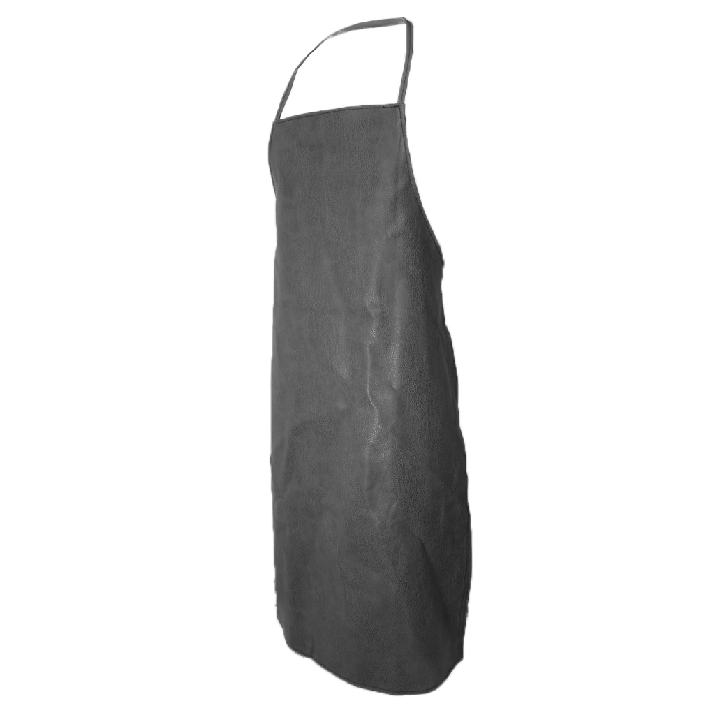Unisex Waterproof PU Artificial Leather Chef Apron Home Restaurant Kitchen