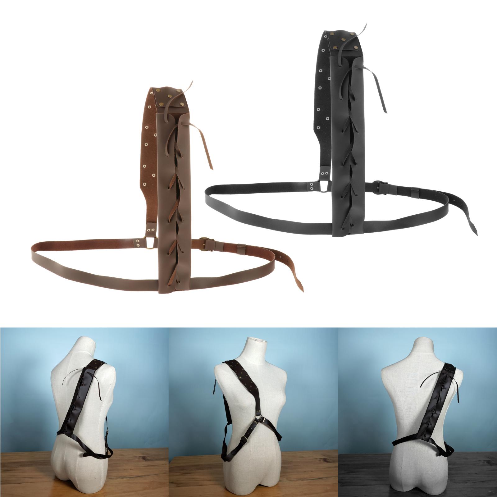 Medieval Sword Belt Shoulder Sheath Scabbard Holder Adult Men Larp Knight Battle Weapon Costume Rapier Ring Belt Strap Holster