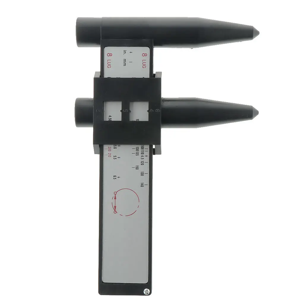 1 Pcs PCD Gauge Ruler Rim Car Wheel Bolt Pattern Measuring Gauge Tool Hole 4 5 6 8 Lug