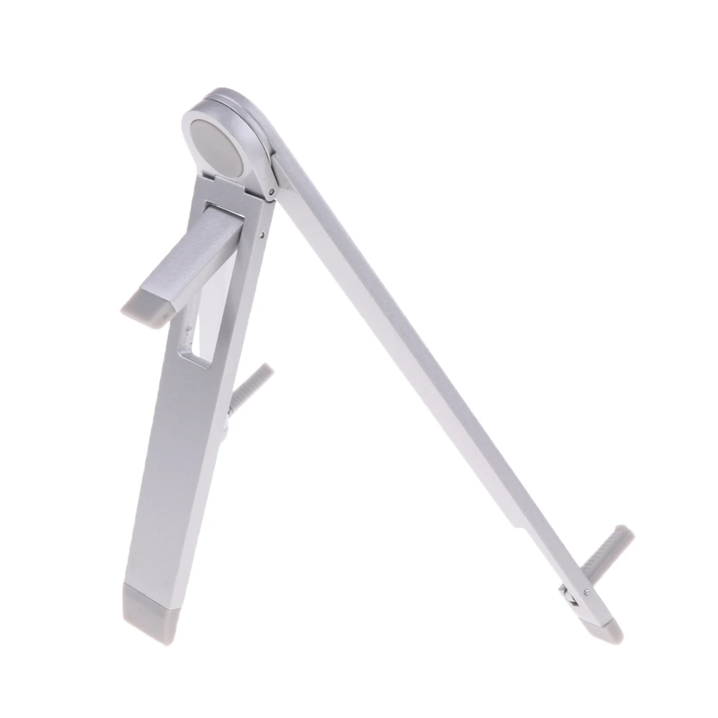 Aluminium Alloy Tripod Adjustable Desktop Dock Folding Holder for Tablets Silver