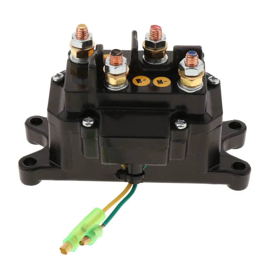 12V ATV UTV Solenoid Relay Winch Contractor,Winch Solenoid for 4x4 Vehicles Winch,Electric Winch Accessories