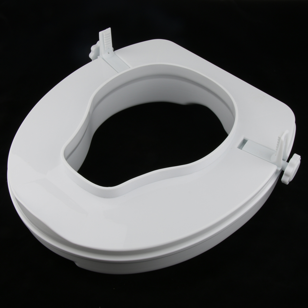 Pregnant Women Patient Elderly Handicapped Toilet Seat Riser Raised Elevated Lifter Extender Easy Installation