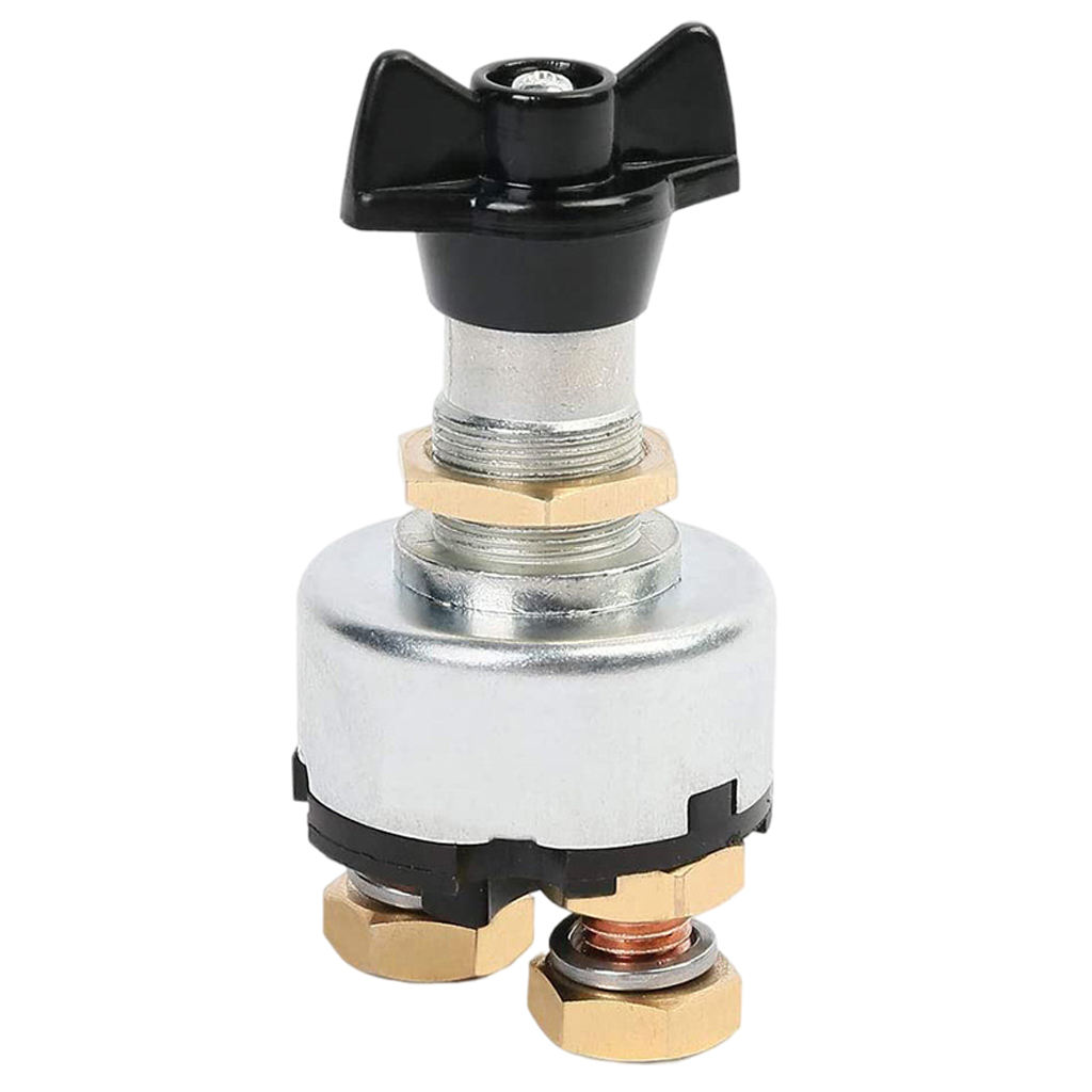 12V Main Power Switch Knob Battery Disconnect Switch 2 Post Anti-leakage Switch for Car Boat