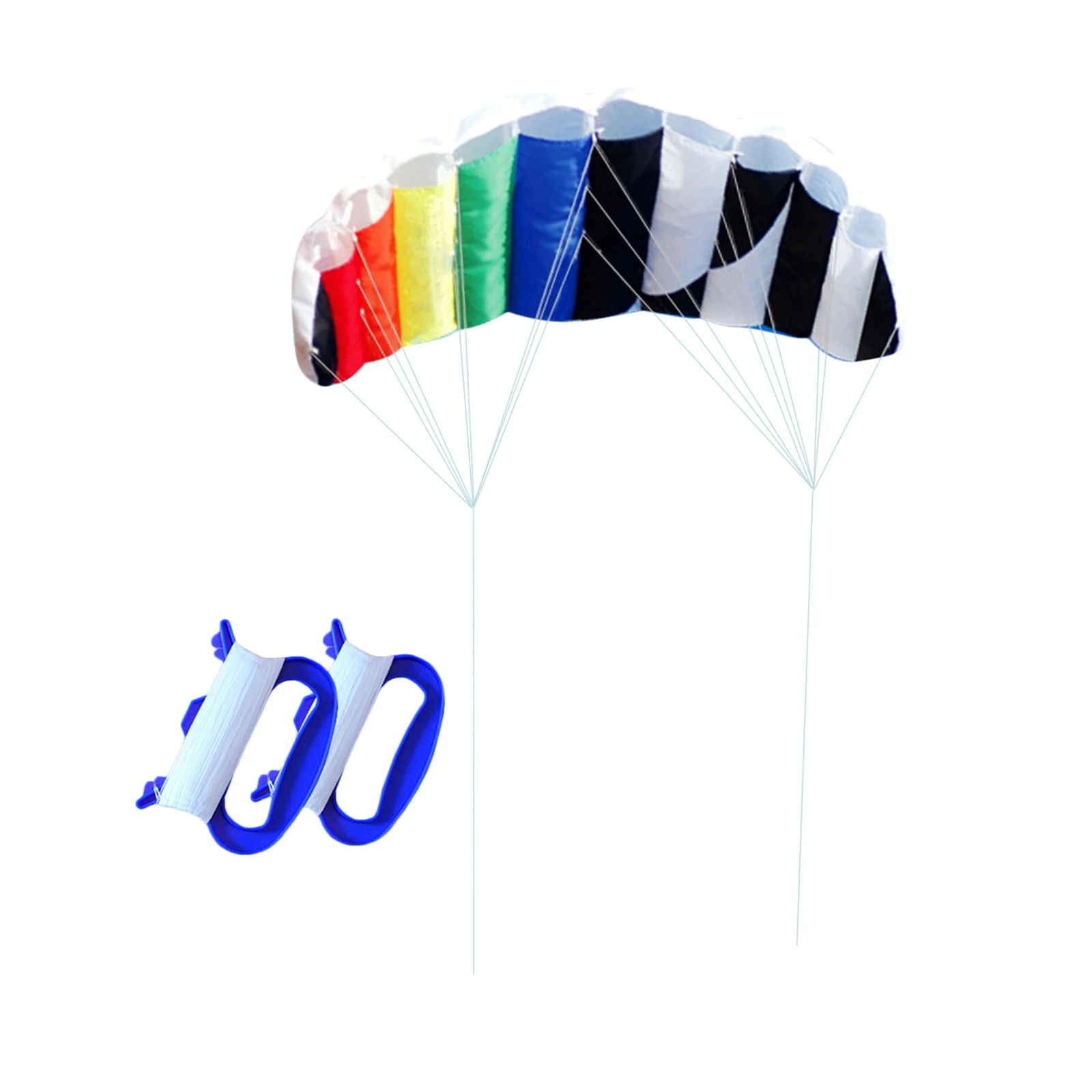 Dual Line Stunt Parafoil Kite Summer Beach Kite Surfing Surfboard Inflatable Kitesurfing Trainer Fly Kite Wing for Water Sport
