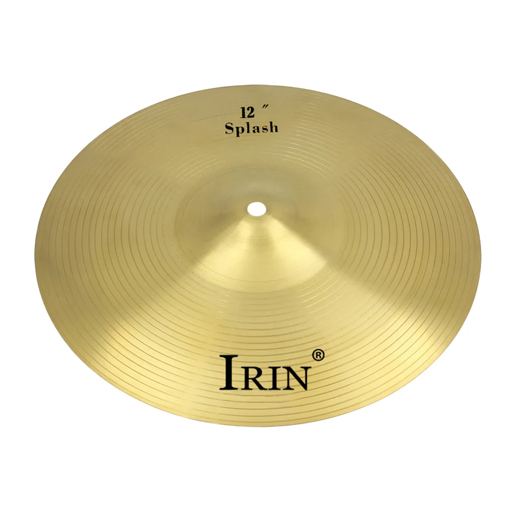 IRIN Professional 12 Inch Crash Ride Hi Hat Cymbals Made of Brass Alloy for