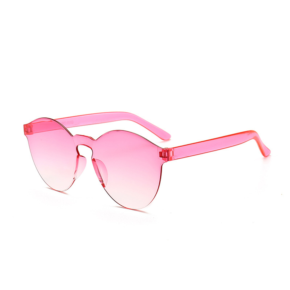 MUSELIFE Einteilige rahmenlose Sonnenbrille Damen Großhandel Mode Farbsonnenbrille Bonbonfarbene Brille Top Trendige Brillen – Detail 14