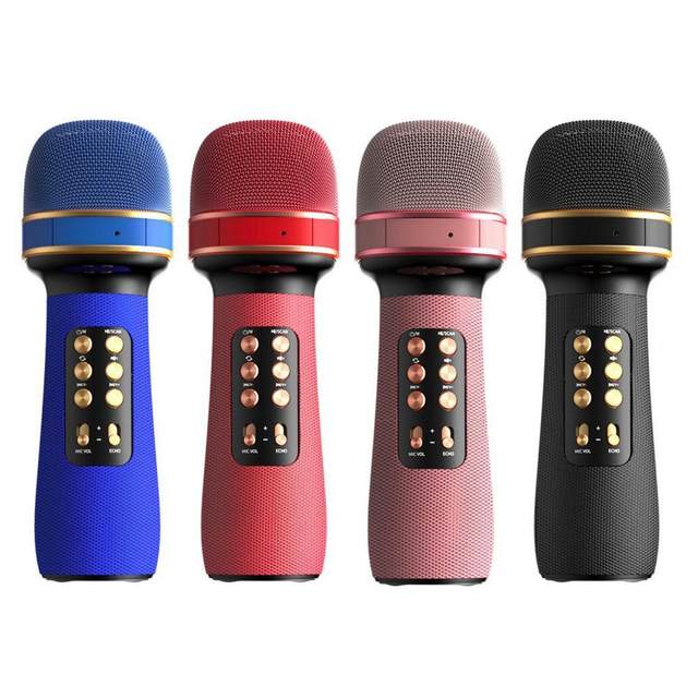 WS-898 karaoke bluetooth-microfone compatível handheld música sem fio  cantar mic para casa ktv ferramenta amigos presente - AliExpress