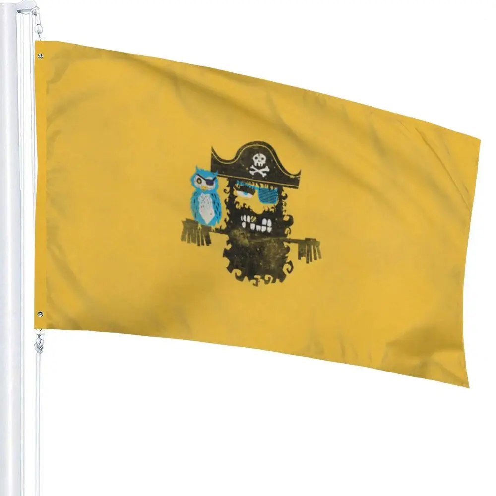Pirate & His Parrot 5'x3' Flag 