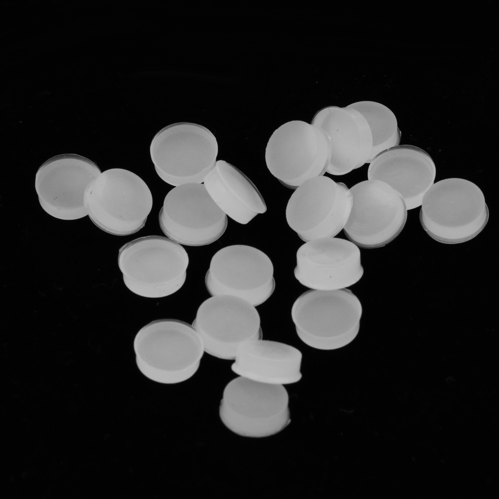 20x Wood Recorder Silicone Hole Plugs White for Flute Player