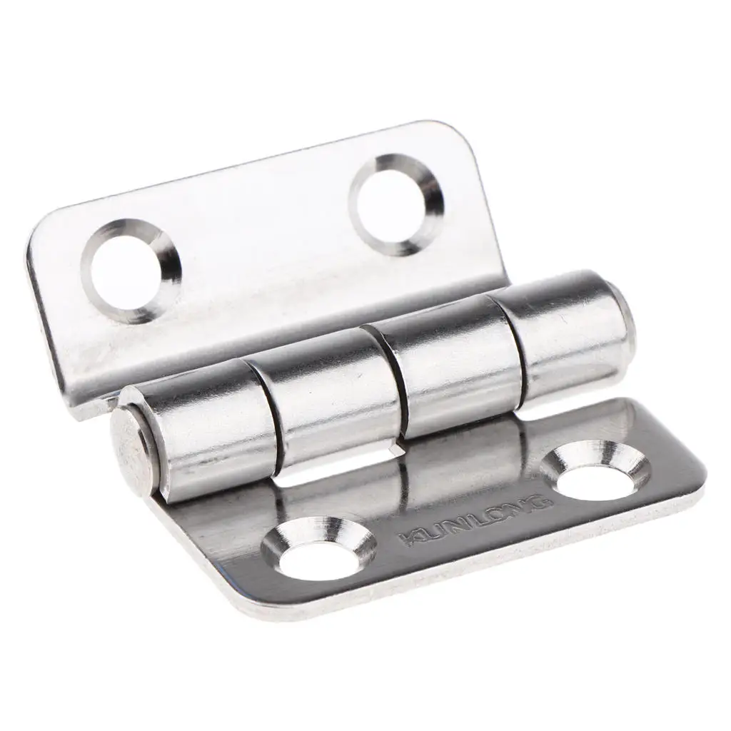 2x 316 Stainless Steel Mirror Polished Door Hinge Boat Cabin Door