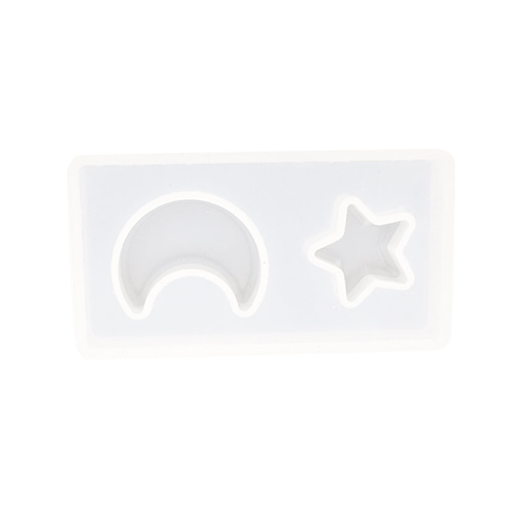Translucent Silicone Mould Moon Star Shape Fondant Decoration Cake Baking Chocolate Sugar Mold Tools DIY Handmade Crafts