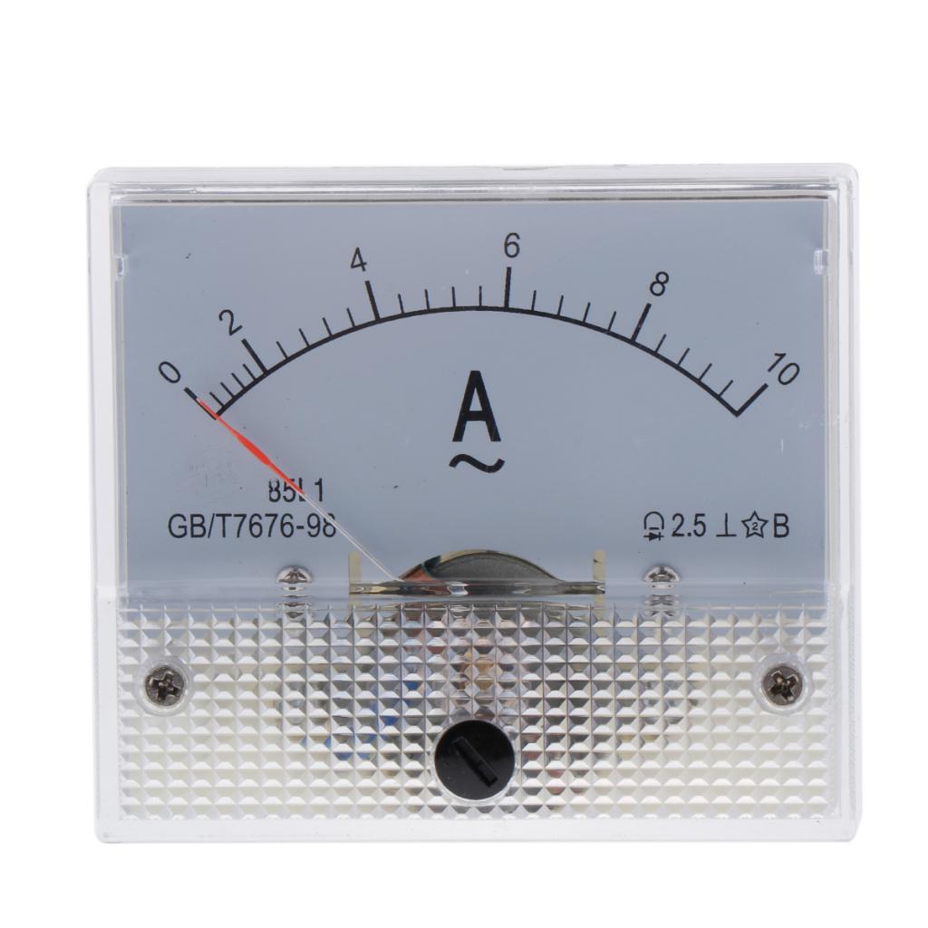  curate 85L1   Analog Panel Ammeter Gauge Ampere Current Meter Plastic, Copper