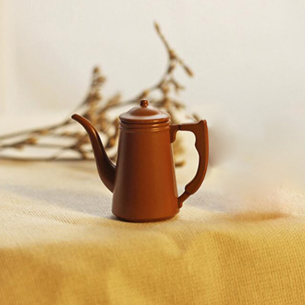 1/12 Scale Miniatures Doll House Kettle Mini DIY Doll Tiny Life Scene Dinning Room Decoration Accessories Children Toys