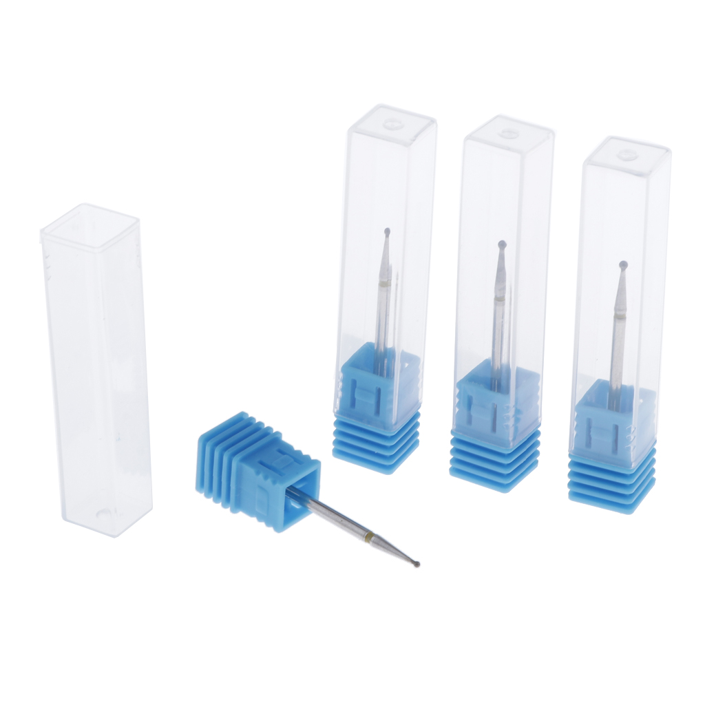 4x Nail Art Drill Bits Ball Style 3/32