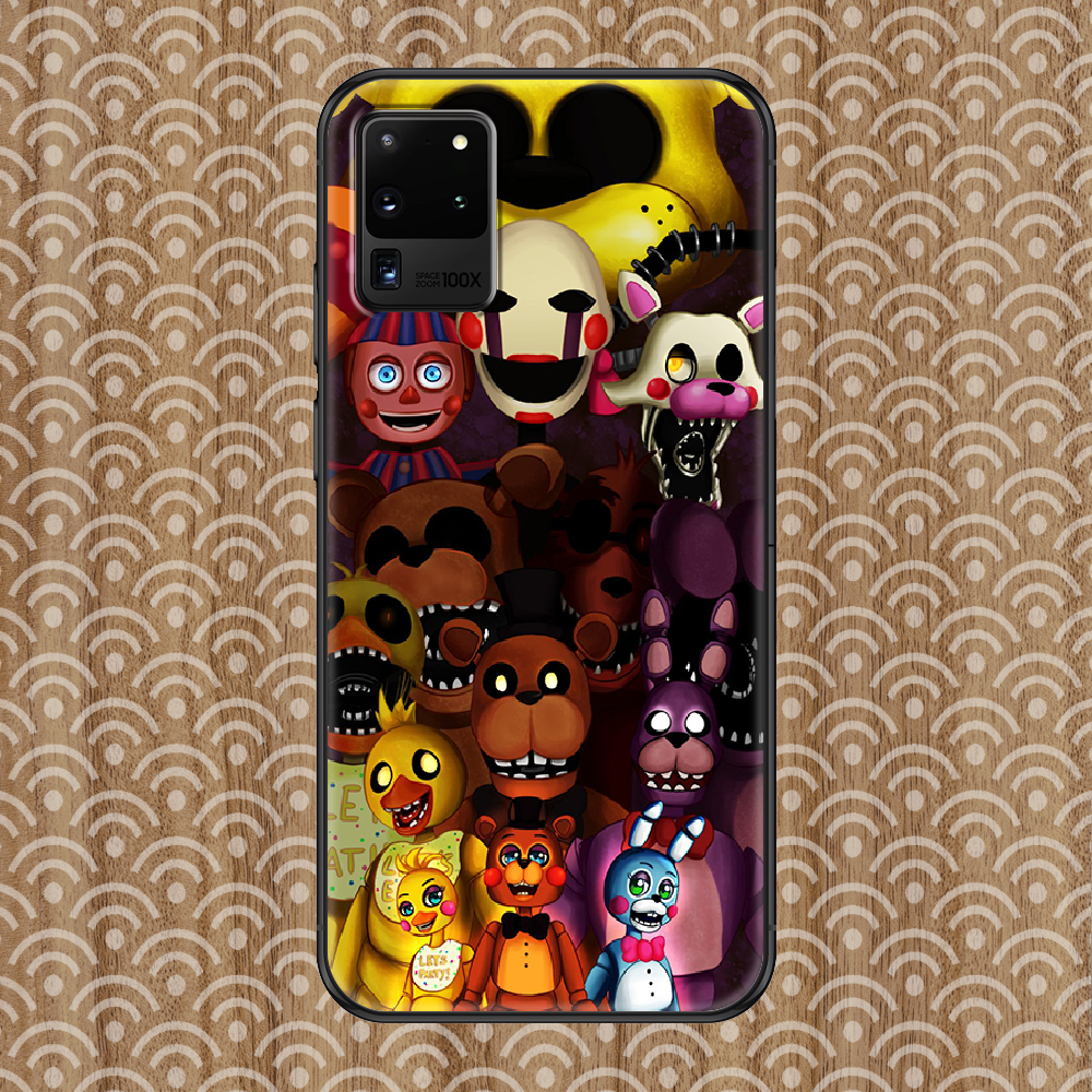 FNAF чехол для телефона с играми для Samsung Galaxy Note 4, 8, 9, 10, 20,  S8, S9, S10, S10E, S20 Plus, UITRA, Ультрачерный Роскошный чехол из ТПУ с  3D Etui | AliExpress