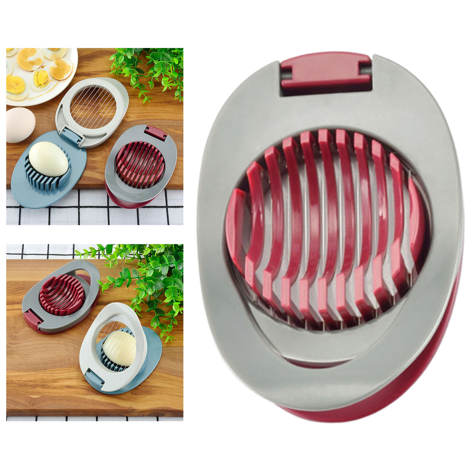Egg Slicer for Boiled Eggs Strawberry Cutter Stainless Steel Wire Tomato Cutter Cutting Wires Kitchen Helper