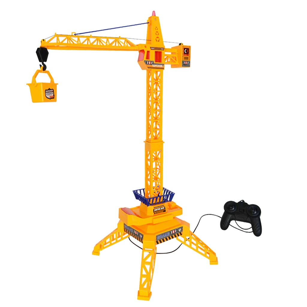 Remote Control  Construction Crawler Crane Engineering Vehicle Model Kids Educational Toy