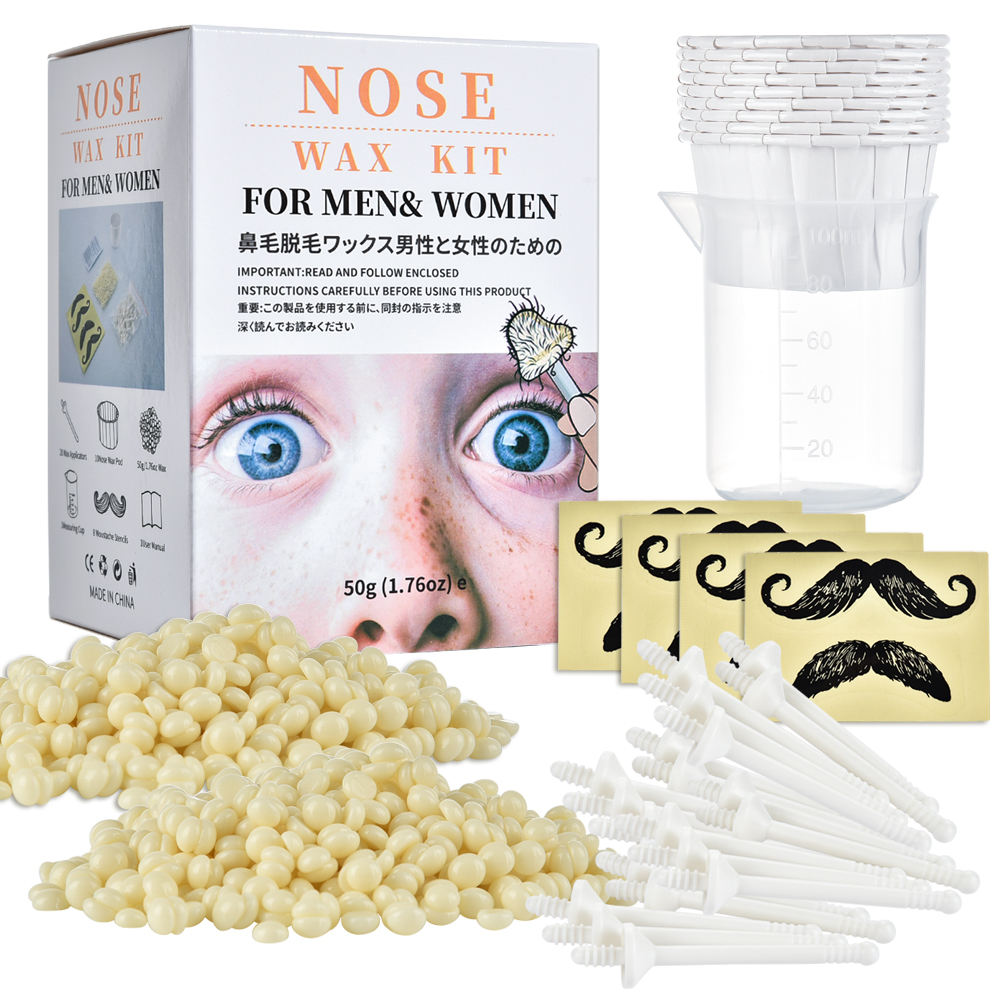 Best of Portable Painless Nose Wax Kit For Men Women Nose Hair Removal Wax Set Paper-Free Nose Hair Wax Beans Cleaning Wax Kit 50g Hot Reviews & Tips