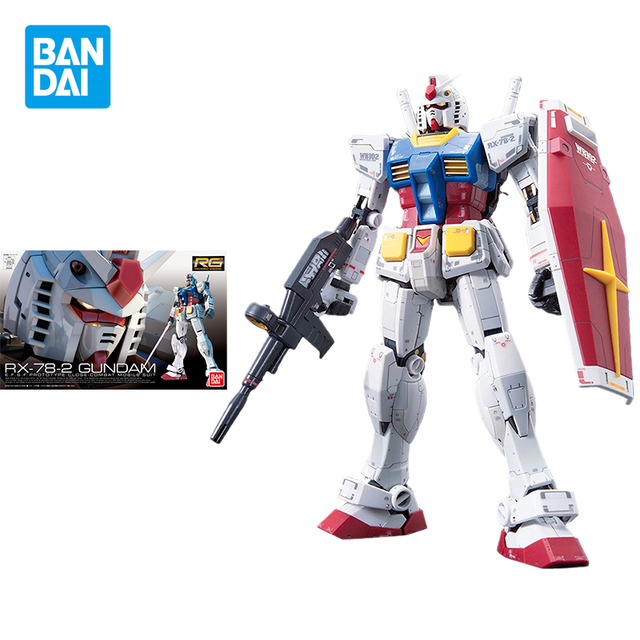 In stock] BANDAI Gundam EG 1/144 RX-78-2 13cm Puzzle model toys Scenic  Ornament Garage Gifts for Men - AliExpress