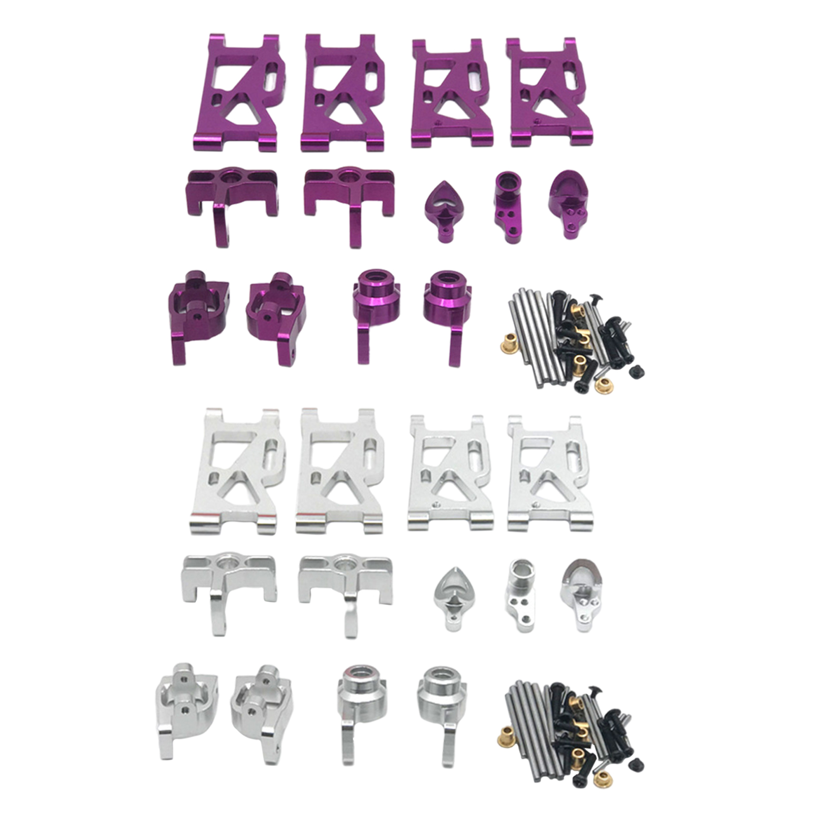 Metal RC Car Steering Kit Steering Knuckles for WLtoys 1/14 1/12 RC Buggy Truck Car Hobby Model Replacement Parts