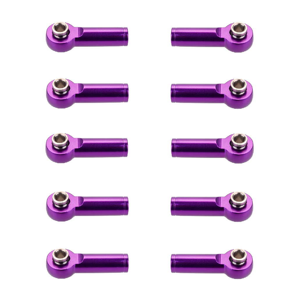 10pcs Aluminum M4 RC Link Tie Rod End Ball Joint Head for 1/10 1/8 Traxxas Slash Stampede Axial SCX10  HSP Axial 