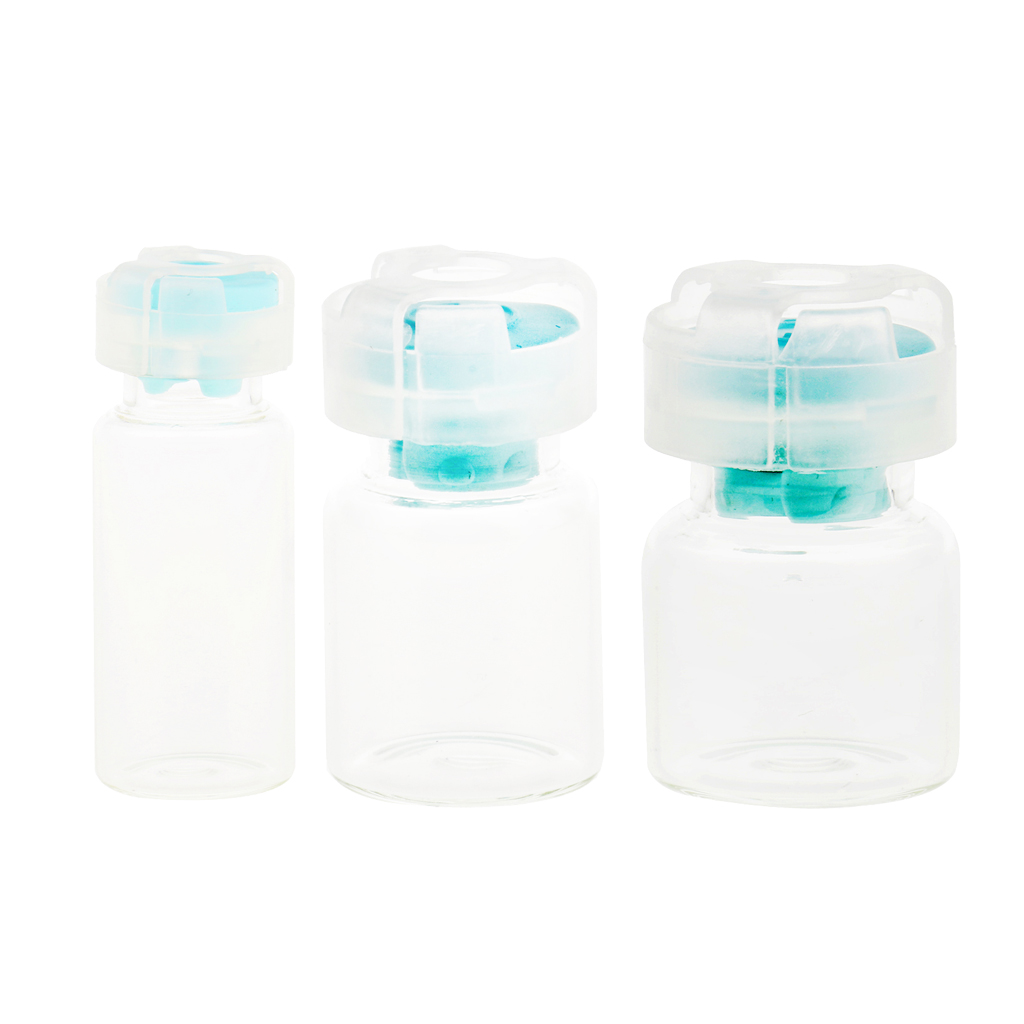 Lots 10pcs Empty Clear Dram Glass Bottles Vials with Stopper