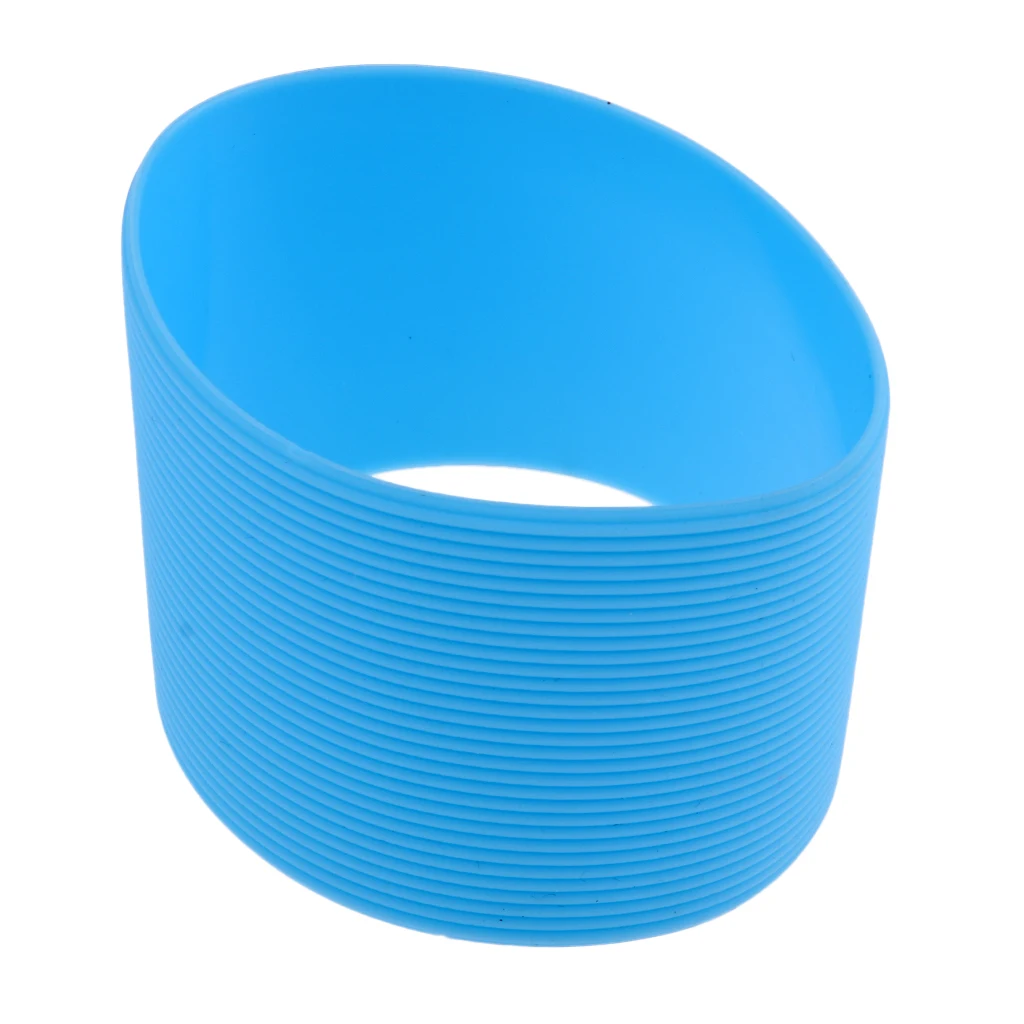 Outdoor Portable Silicone Round Non-slip Mug Cup Tumbler Bottle Sleeve Cover