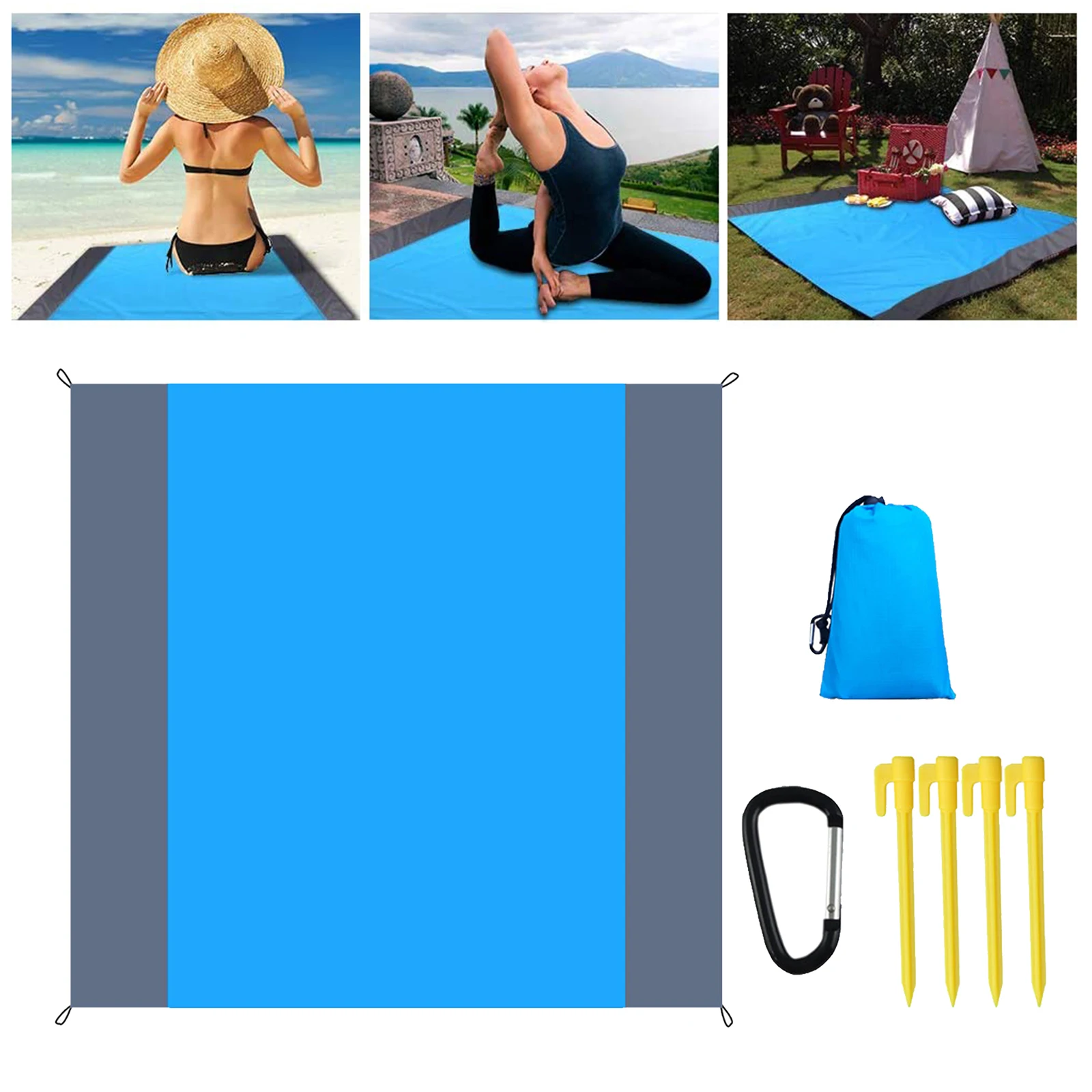 Camping Mat Picnic Mat Portable Beach Blanket Waterproof Camping Bed Beach Mat Outdoor Picnic Tent Mattress Camping Equipment