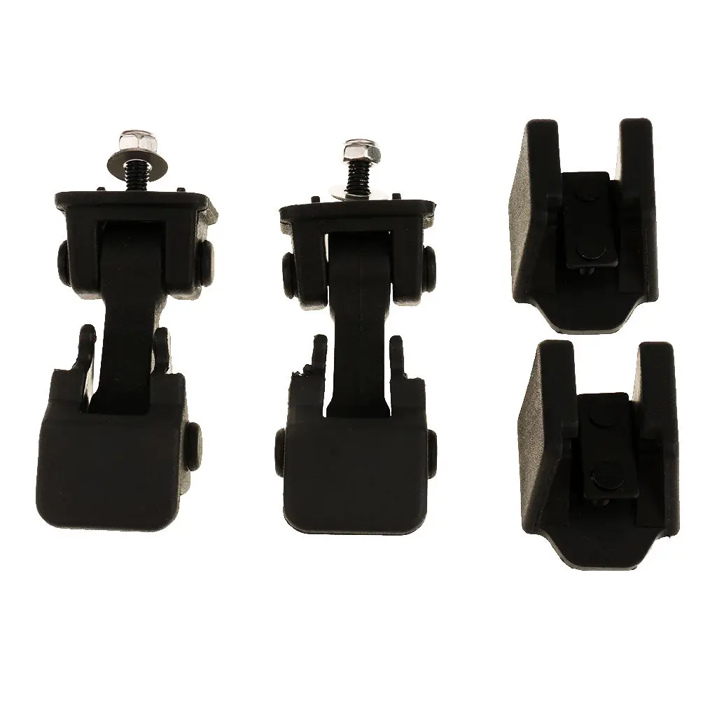 1 Pair Hood Latch Buckle with Mount Bracket for Jeep Wrangler TJ 1997-2007