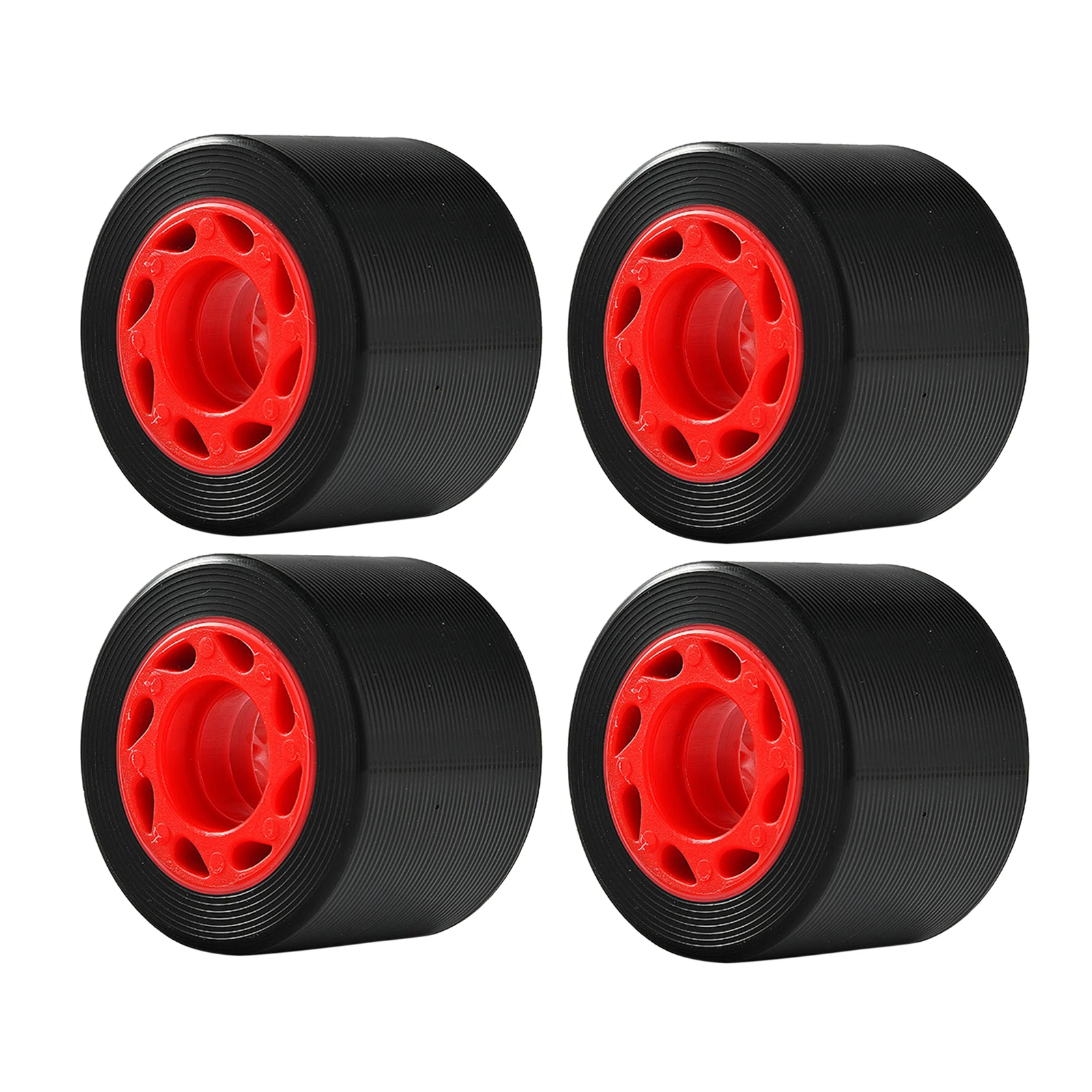 4Pcs PU Durable Skateboard Wheels 60x40mm Black RollerHigh Performance Wheel