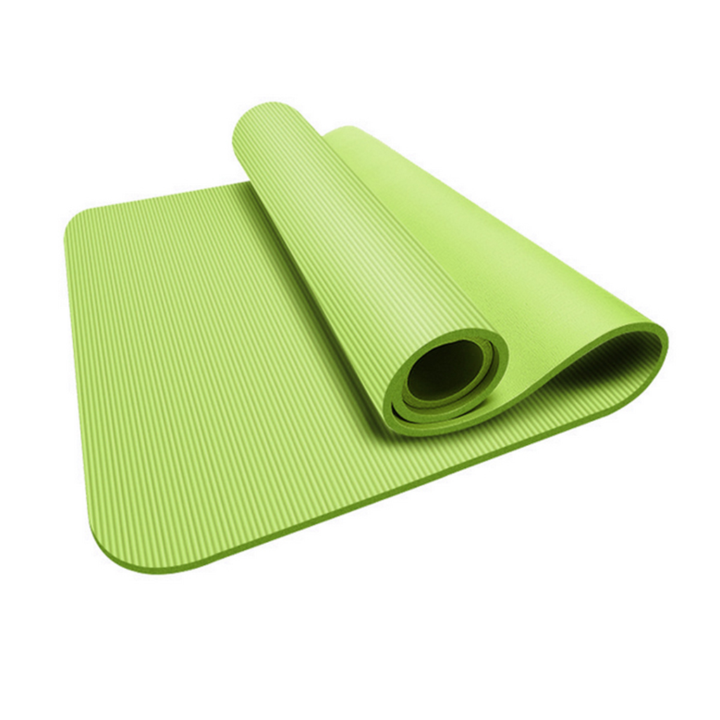 183x61x1cm NBR Yoga Mat 10mm Gymnastic Workout Mat Non- Exercise Pilates Dancing Pad Fitness Cushion Home Gym Equipment