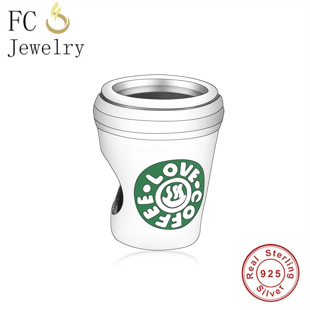 jewellery set FC Jewelry Fit Original Charm Bracelet 925 Sterling Silver Friends Central Peak Coffee Cup Bead For Making Women Berloque 2021 promise rings