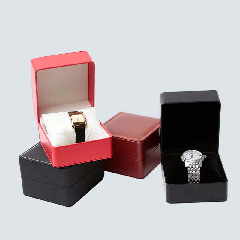 Watch Storage Box with Pillow Single Watch Gift Cases Jewelry Bangle  Bracelet Watch Gift Box For Men Women Display Organizer