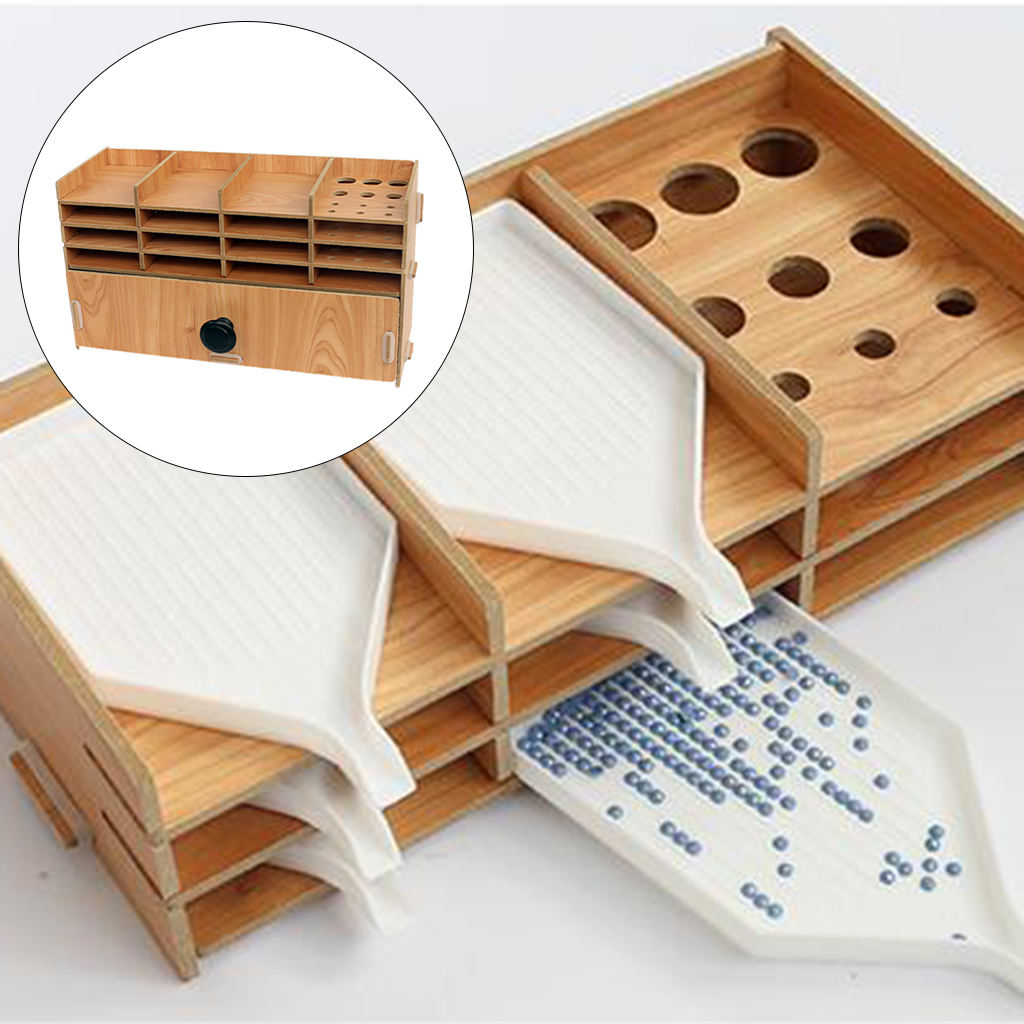 Multi-Layer Diamond Painting Tray Organizer Storage Box Art Supplies Multifunction Drill Pen for Living Room Bedroom Tools DIY