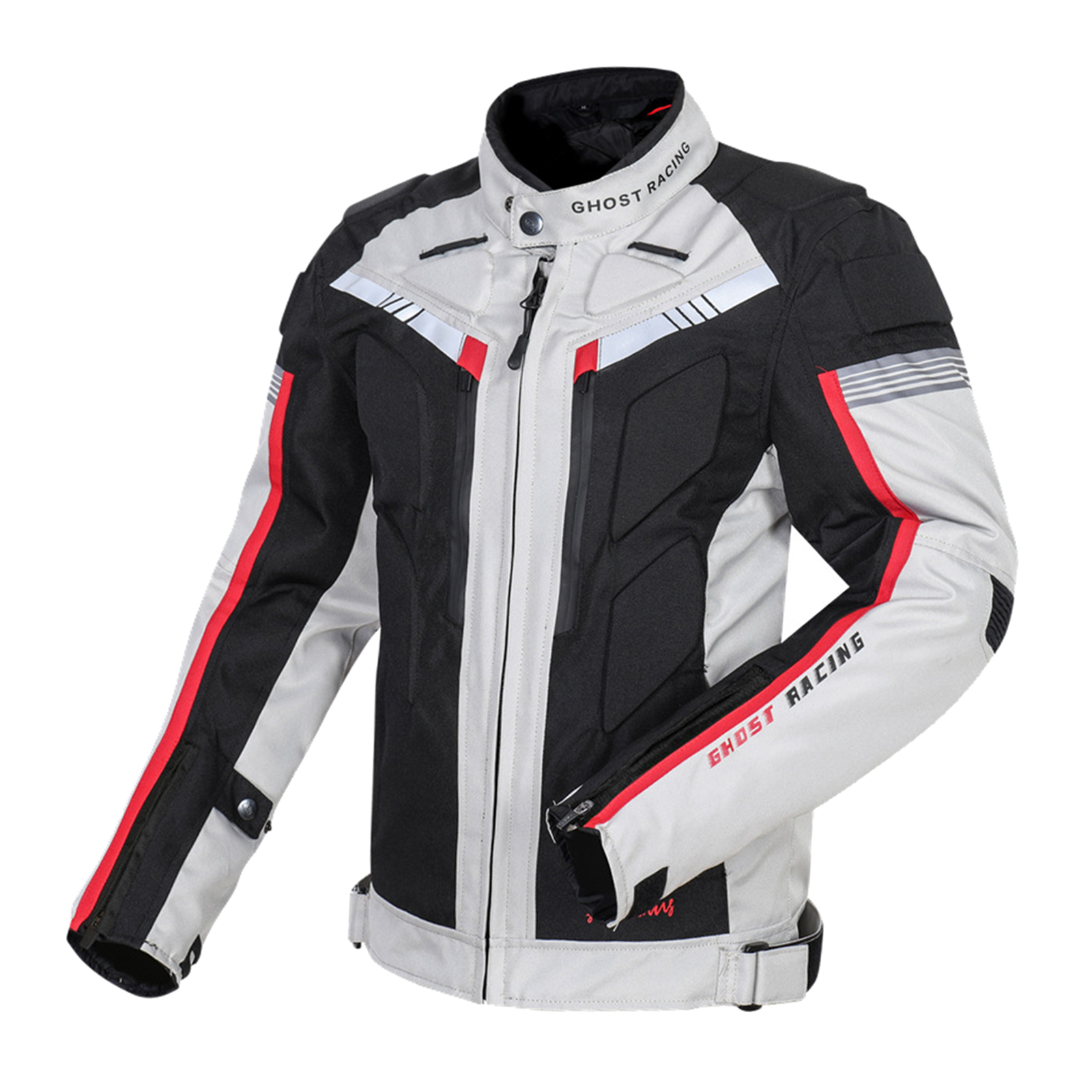 Waterproof 600D Oxford Fabric And Polyester Motorcycle Jacket, Men's Sport Motorcycle Jacket with  for Fall Winter Spring, 4XL