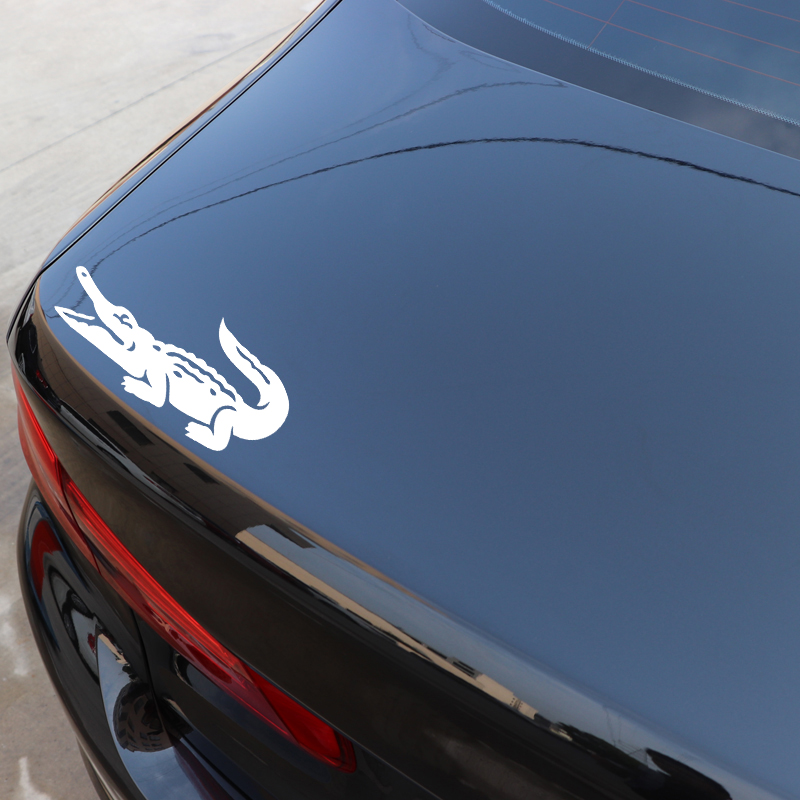 Auto Aufkleber Personalisierte Kreative Aufkleber Krokodil Auto Dekoration Wasserdicht und Sonnencreme PVC 17*8cm – Detail 4