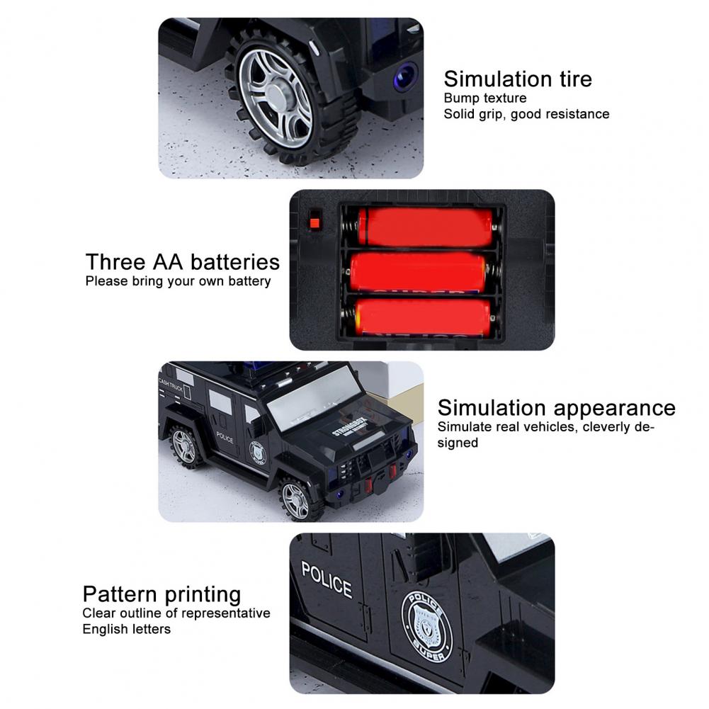 Generic Car Cartoon Piggy Bank Toys Smart Music Pword Banknote Car Coin