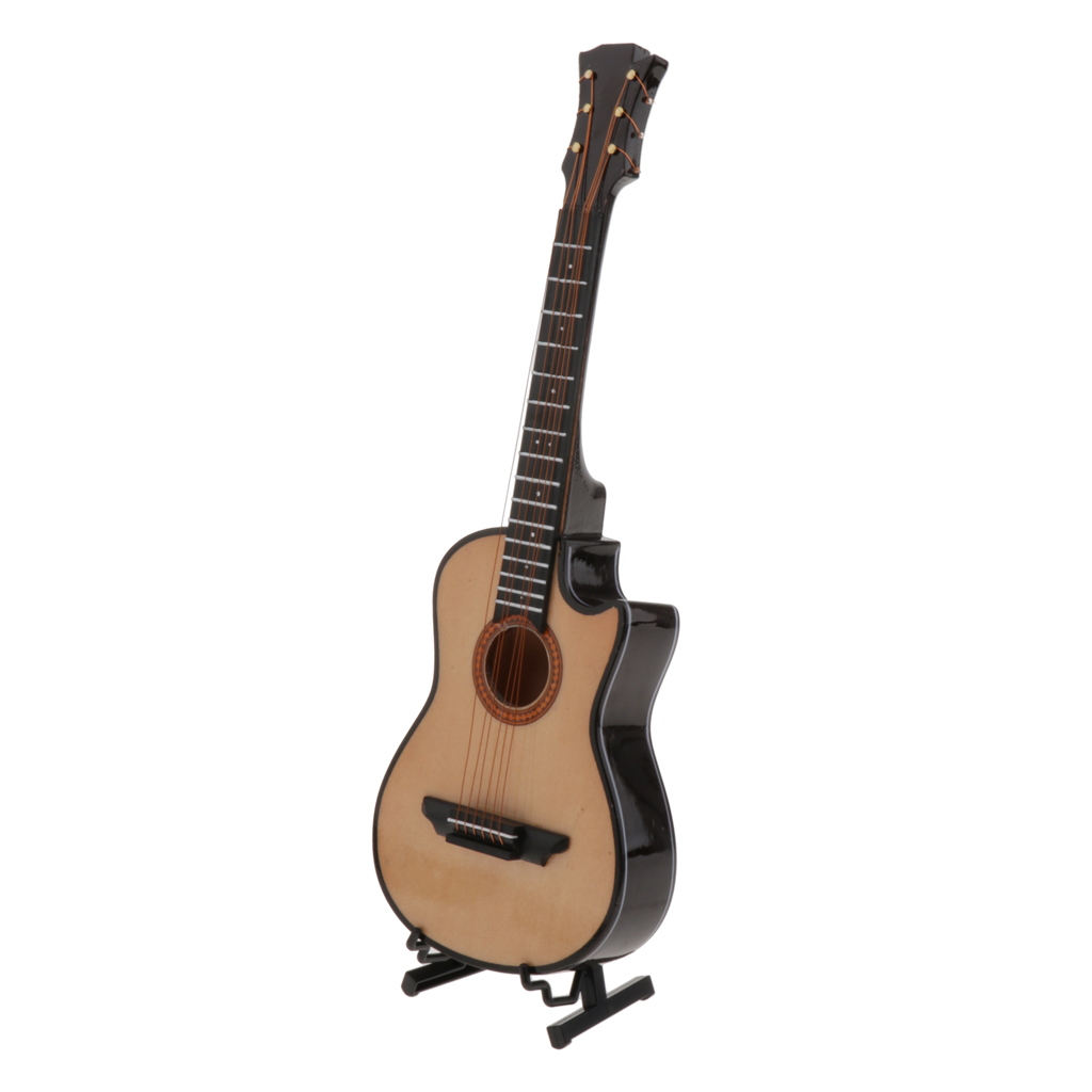 25CM Simulation Electric Guitar Model Doll Accessories for Music Room Ornament