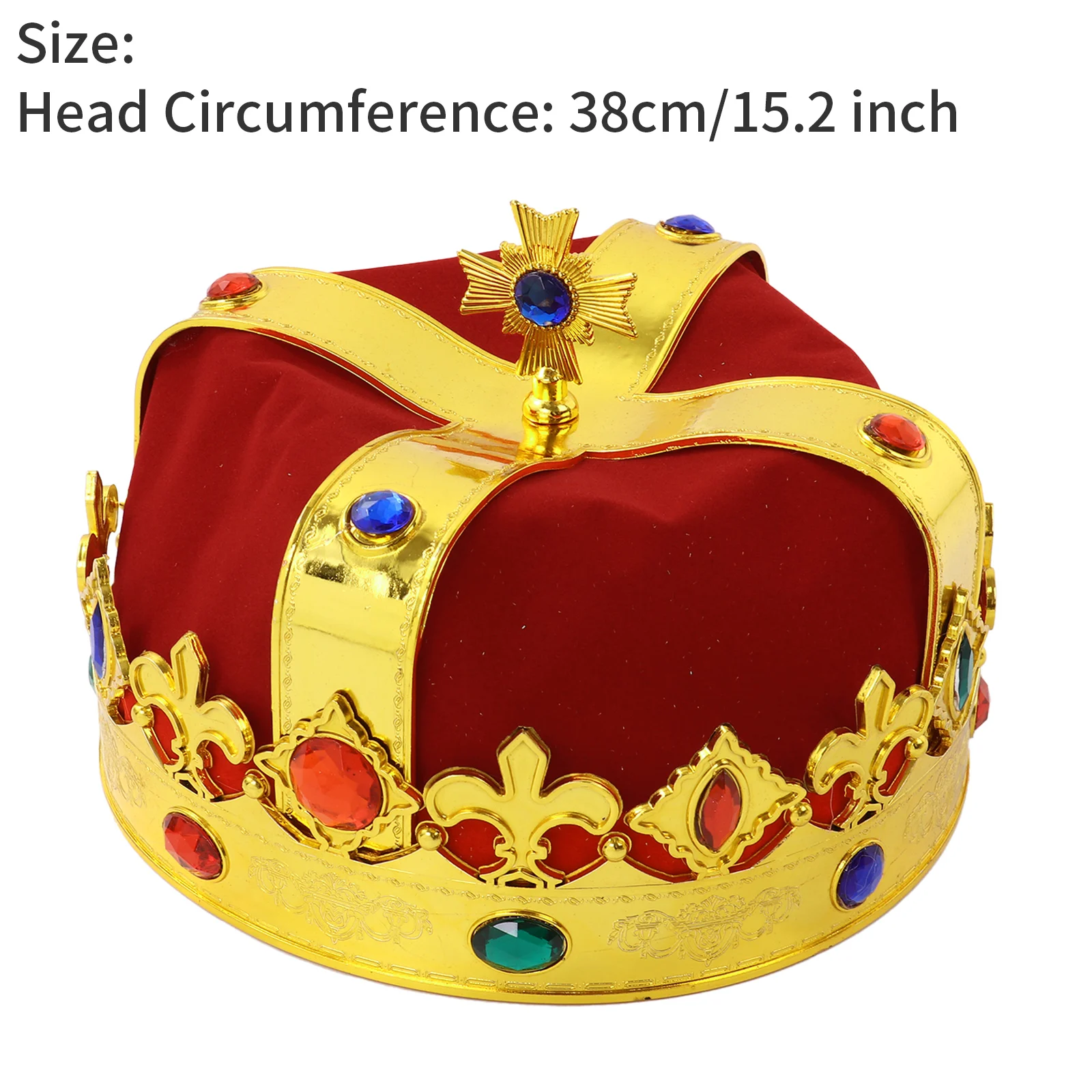 TOYANDONA re corona corona reale re e scettro accessori costume di halloween 