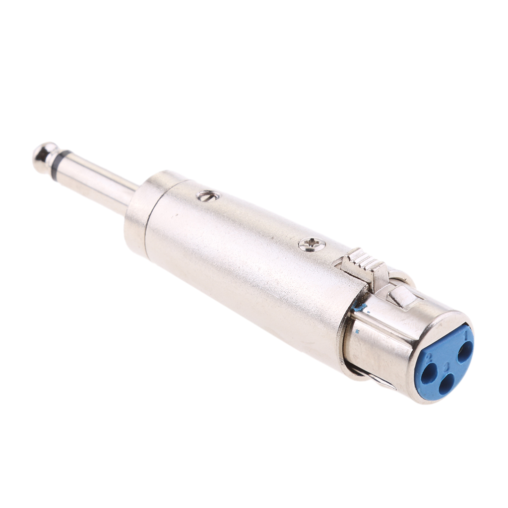 3 Pin XLR Female Connector to 6.3mm Male Connector Adapter A