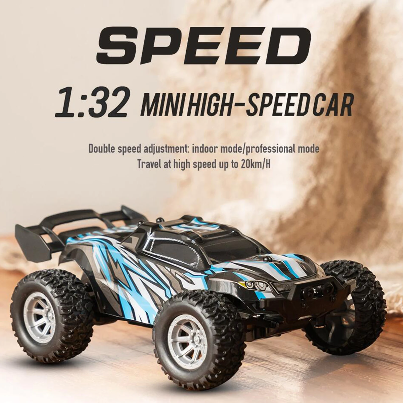 1pc S658 1/32 RC Car 2.4GHz 20km/h 2WD High Speed  Car Off-Road Truck