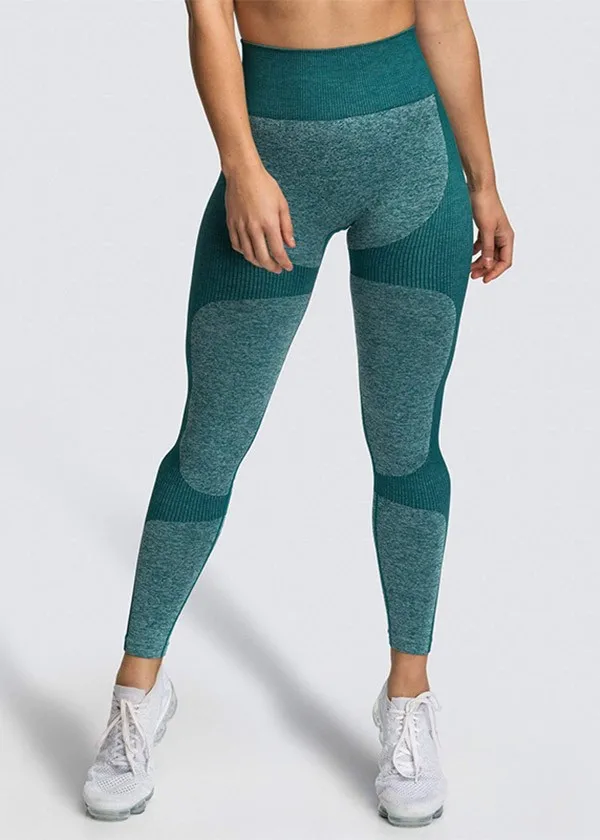 ribbed leggings 2021 Womens Knitted Moisture Wicking Pants For Woman Fitness Sports Solid Color Sexy Hip Buttocks Leggings Pantalon Femme flare leggings