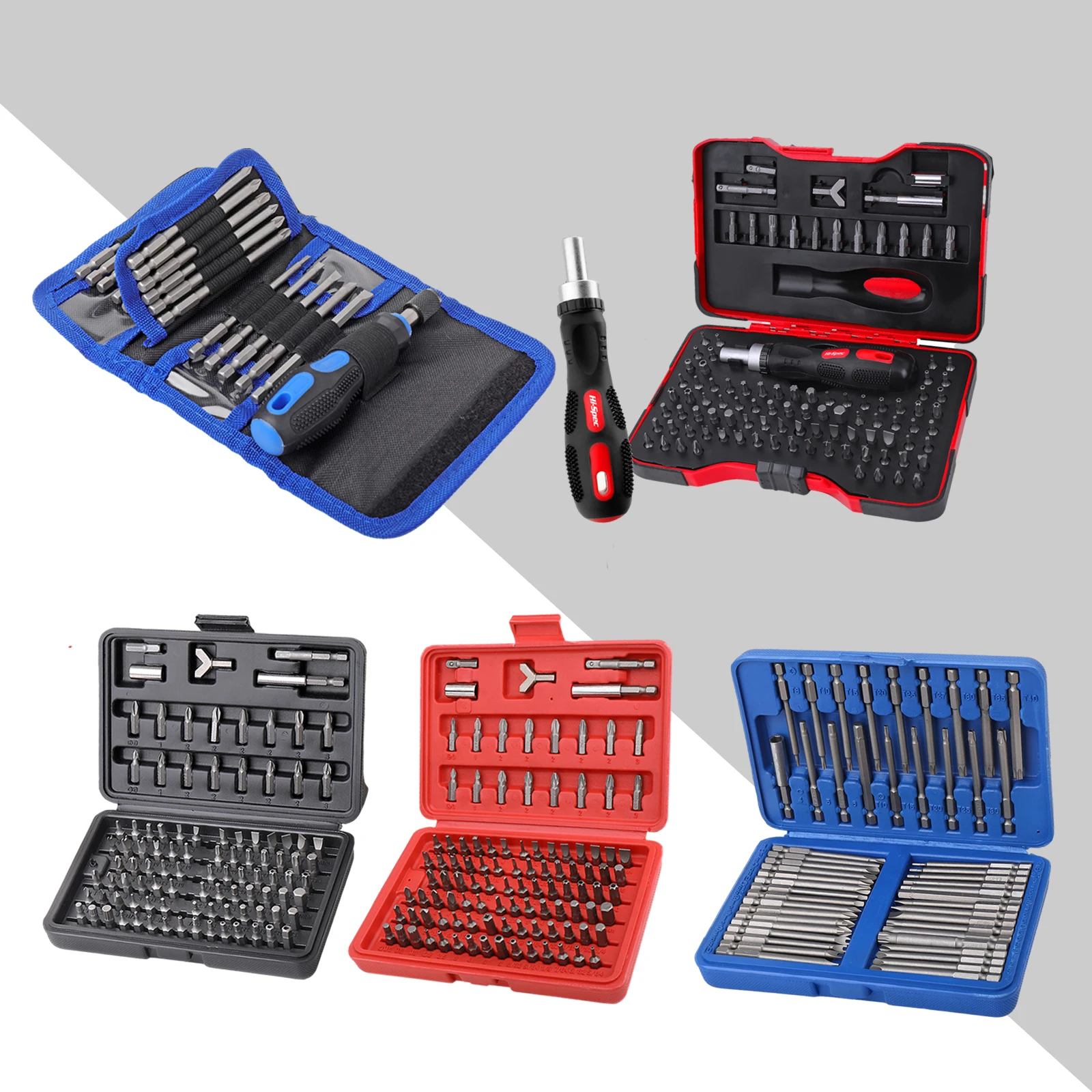 Magnetic Screwdriver Bit Set 1/4 Chrome Vanadium  Screw Tools Box