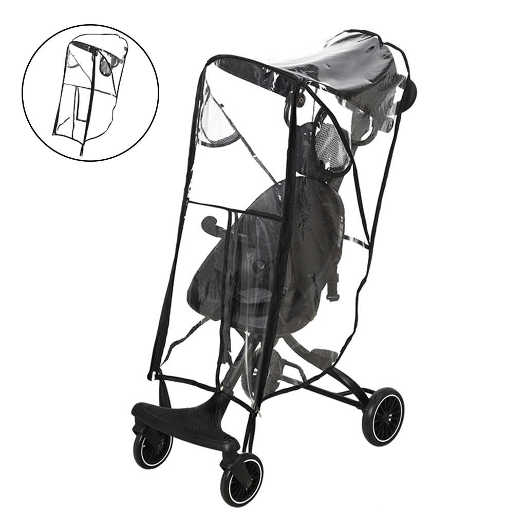 Stroller Rain Cover Accessory Zipper Protect from Rain Wind Snow Dust