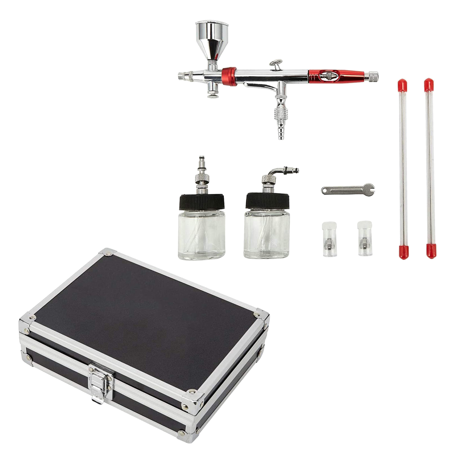 TJ-468K Pro Airbrush Set Needles Fluid Tips Gravity Feed Airbrush Hobby Art