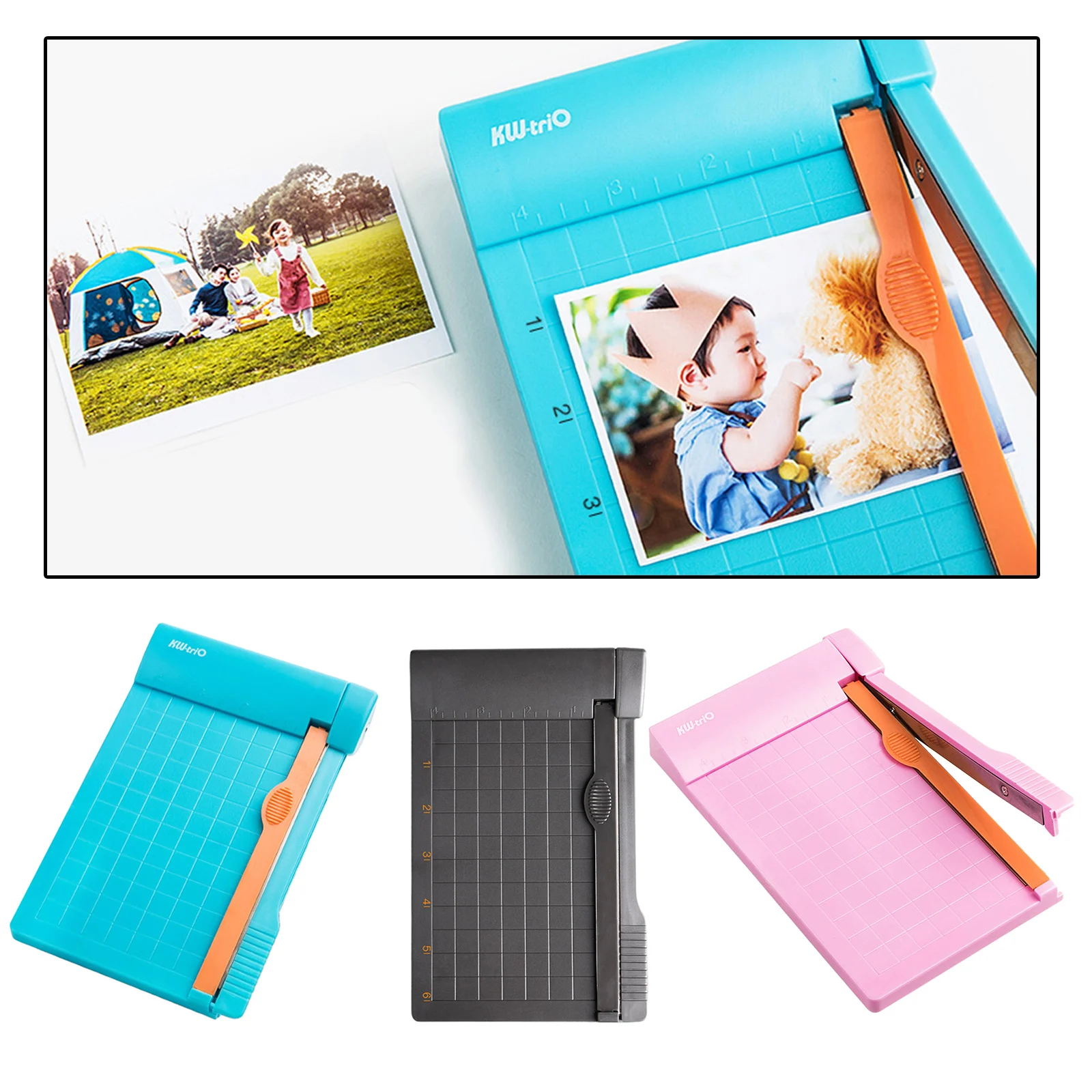 Portable Precision 6inch Paper Trimmer Cutting Board Guillotine Photo Cutter Photo Coupon Laminated Paper Craft Project Office